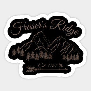 Fraser's Ridge North Carolina Est 1767 Sticker